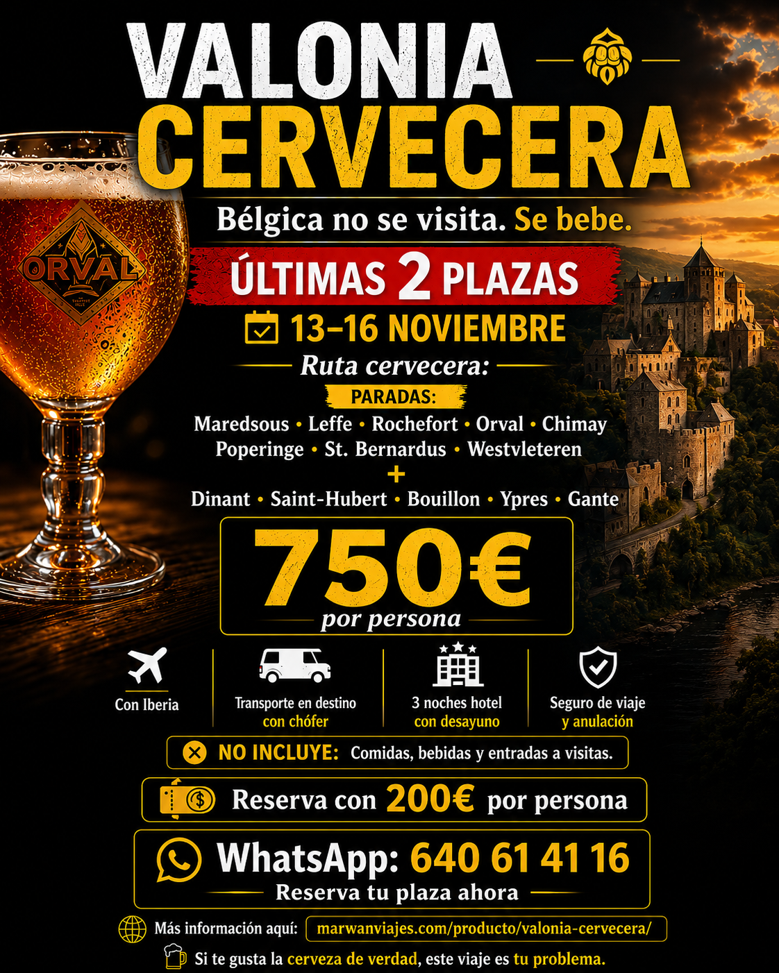 valonia ultimas dos plazas VALONIA CERVECERA | << VIAJE EXCLUSIVO >> - Imagen 1